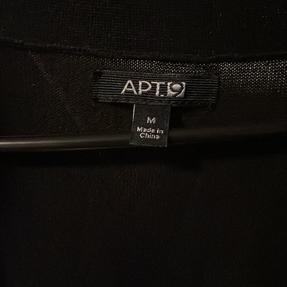 Cardigan with Built-in Tank, Black with gray cami, silver sequins - Picture 7 of 8